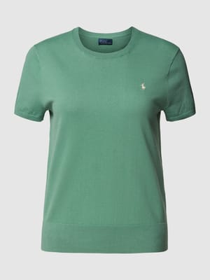 Pullover mit Label-Stitching Shop The Look MANNEQUINE