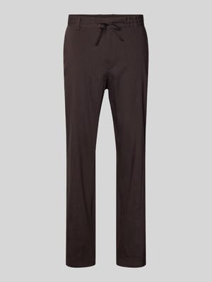 Tapered Leinenhose mit Tunnelzug innen Modell 'P-PERIN-RDS-WG-262' Shop The Look MANNEQUINE