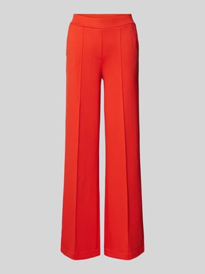 Flared Stoffhose mit fixierten Bügelfalten Shop The Look MANNEQUINE