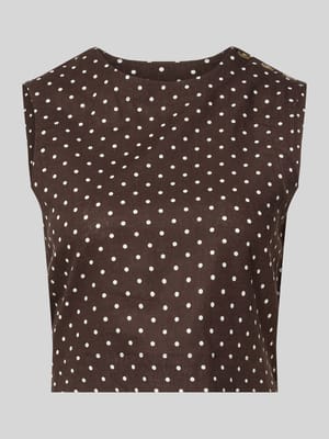 Cropped Blusentop aus Leinen-Viskose-Mix Modell 'ROMEO' Shop The Look MANNEQUINE