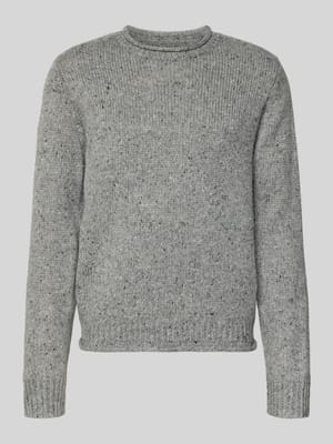 Strickpullover mit Rundhalsausschnitt Modell 'Donegal Jumper' Shop The Look MANNEQUINE