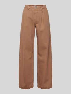 Wide Leg Bundfaltenhose mit Eingrifftaschen Shop The Look MANNEQUINE