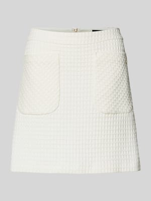 Spódnica mini z mieszanki bawełny z fakturowanym wzorem Shop The Look MANNEQUINE