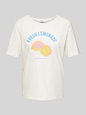 T-Shirt mit Statement- und Motiv-Print Modell 'Tenja' Shop The Look MANNEQUINE
