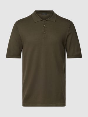 Poloshirt mit Strukturmuster Modell 'Flavi' Shop The Look MANNEQUINE