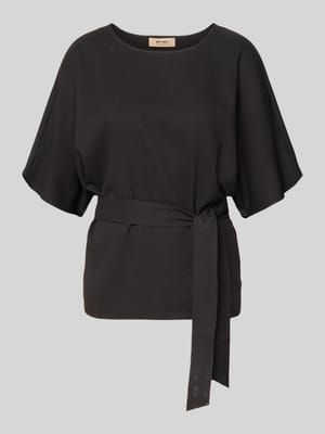 Blouseshirt met strikceintuur, model 'Pie Bellevue' Shop The Look MANNEQUINE