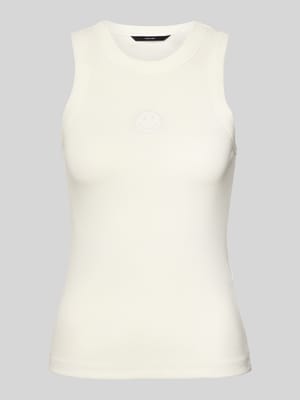 Slim Fit Tank Top aus Baumwoll-Mix Modell 'SMILE CAISA' Shop The Look MANNEQUINE