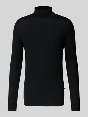 Strickpullover mit gerippten Abschlüssen Modell 'parcusman' Shop The Look MANNEQUINE