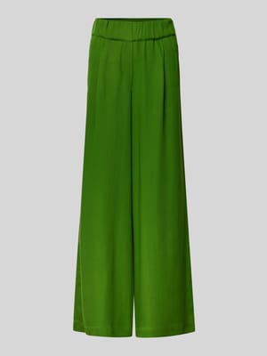 Wide Leg Stoffhose mit elastischem Bund Shop The Look MANNEQUINE