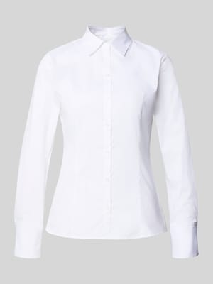 Shaped fit overhemdblouse van katoenmix model 'THE FITTED SHIRT' Shop The Look MANNEQUINE
