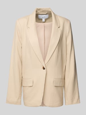 Regular fit blazer van een mix van linnen en viscose met klepzakken Shop The Look MANNEQUINE