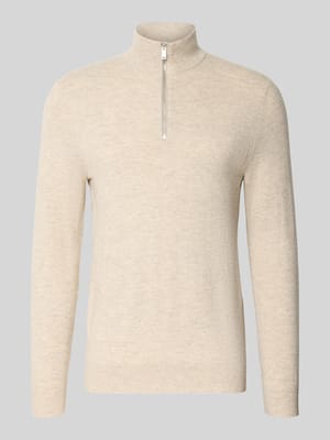 Jacke aus Baumwoll-Mix in Strick-Optik Shop The Look MANNEQUINE