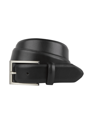Glattleder-Gürtel mit Dornschließe Shop The Look MANNEQUINE