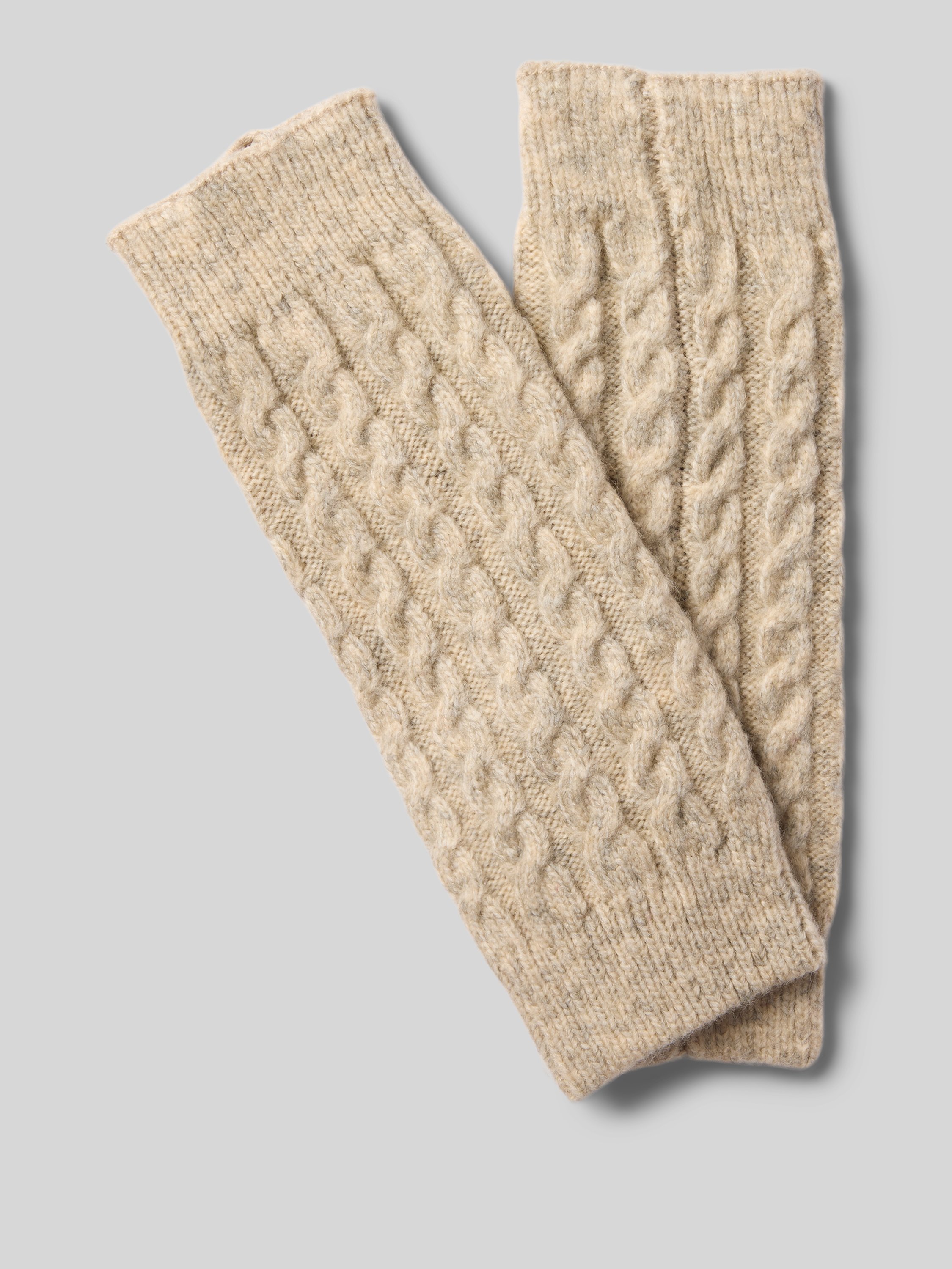 camano Stulpen mit Zopfmuster Modell 'COSY CABLE STITCH LEGWARM' (beige) online kaufen