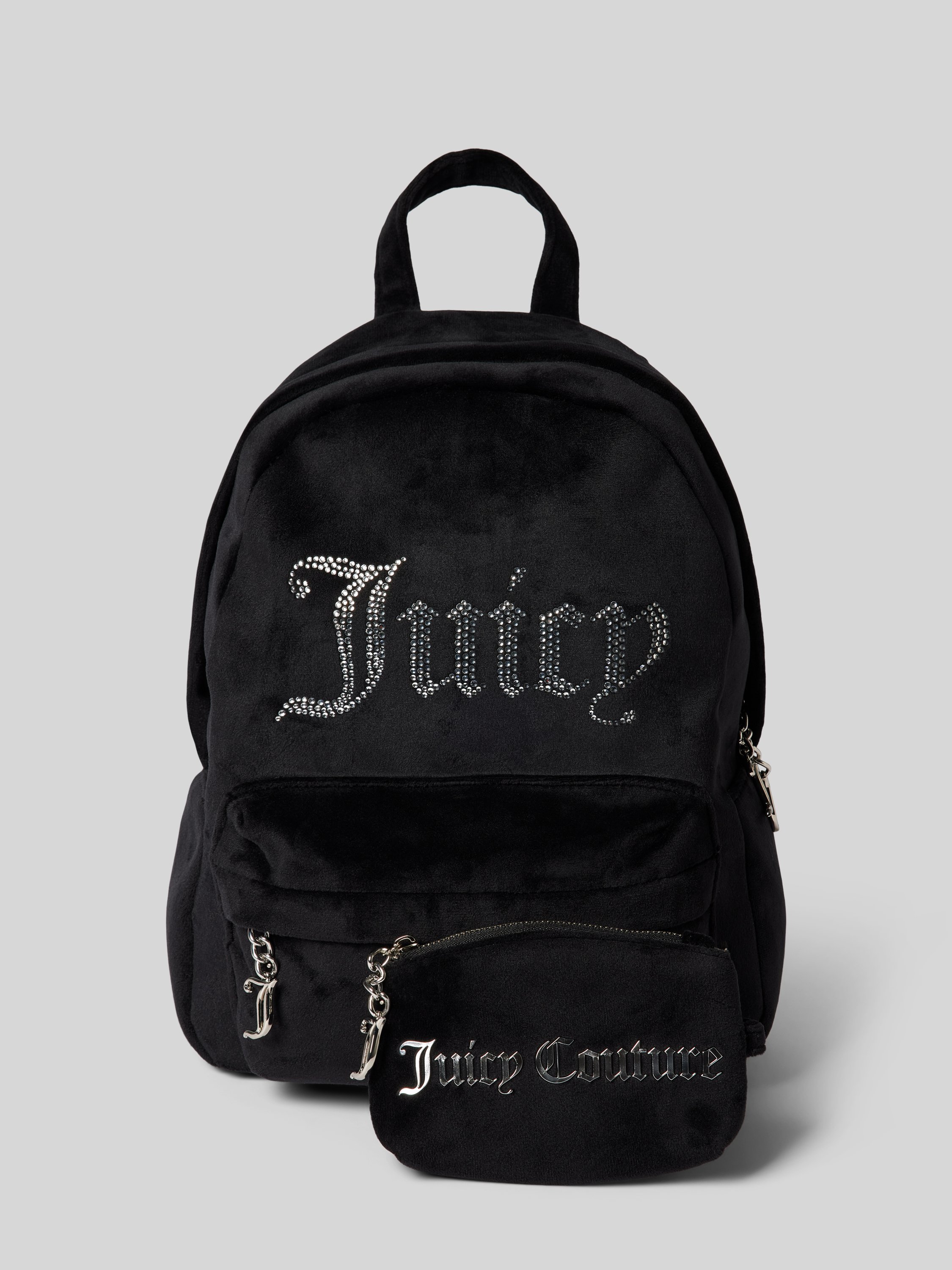 Juicy Couture Rucksack aus Samt mit Strasssteinbesatz Modell