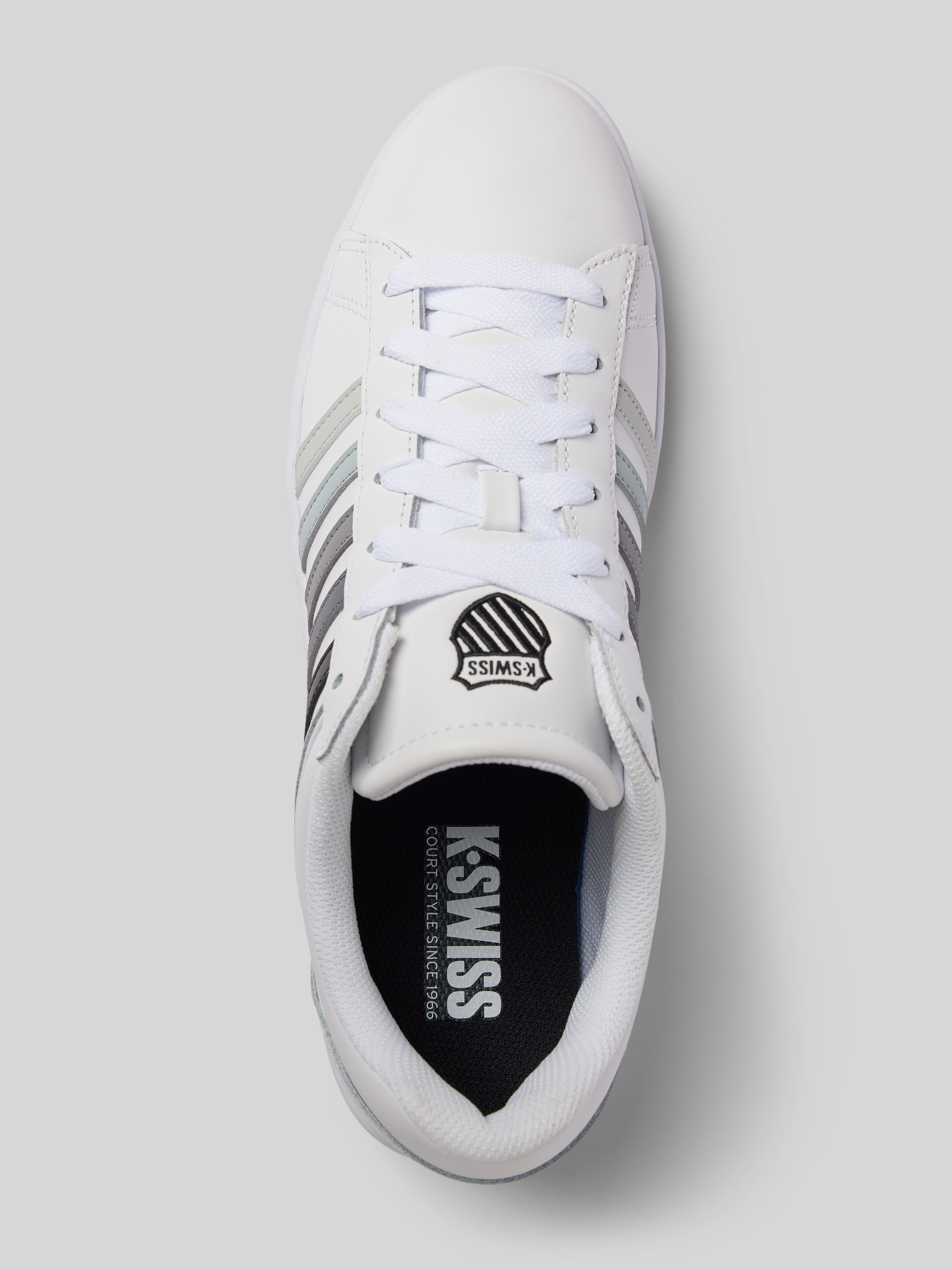 K-Swiss Herren Court Winston Sneaker - Klassischer Tennisschuh Aus Leder Mit Mesh-Futter