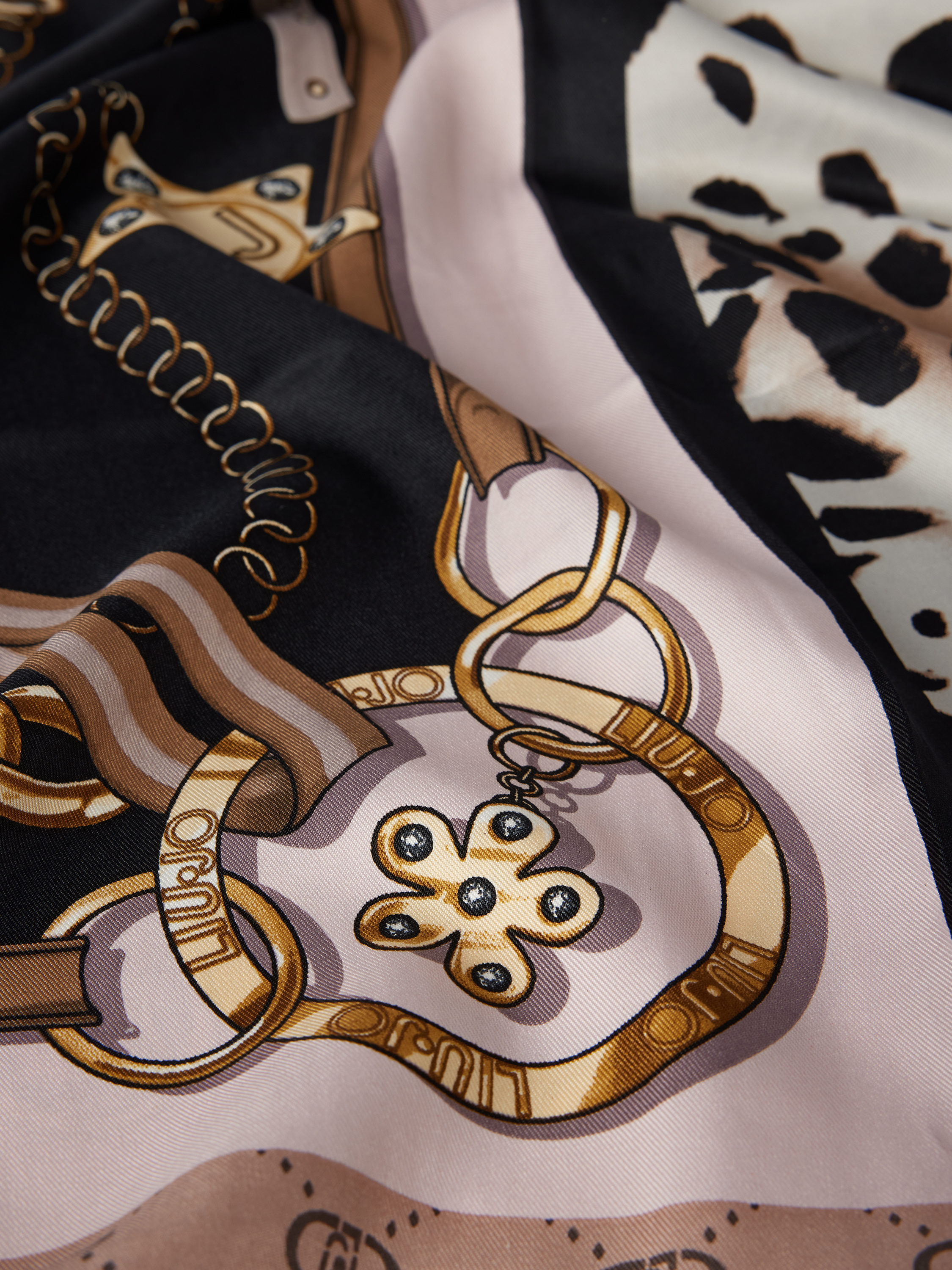 Liu Jo White Tuch mit Label-Stitching Modell 'Foulard' (beige