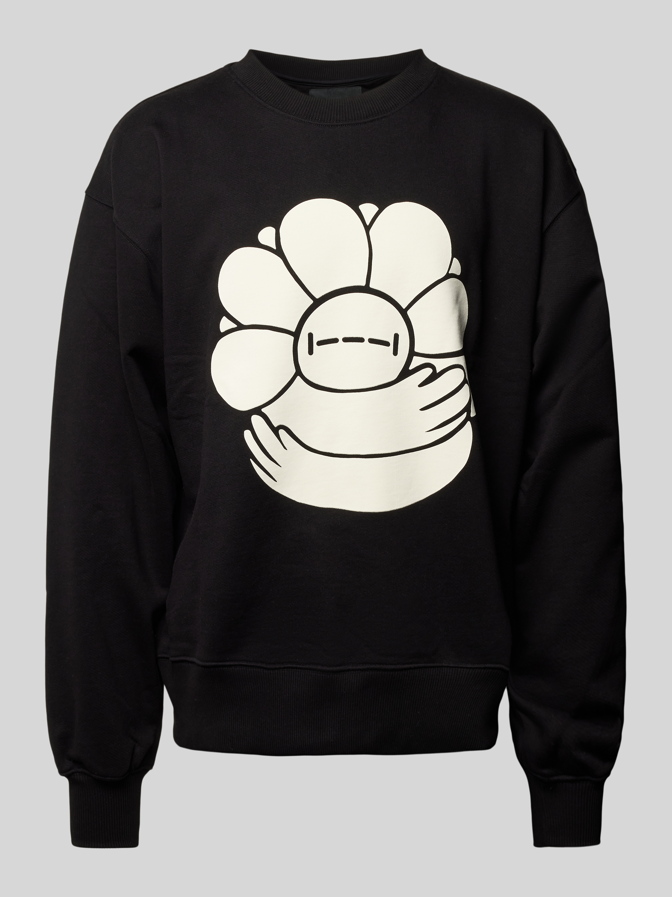 ISNURH Sweatshirt mit Motiv-Print Modell 'Dahlia' (black) online