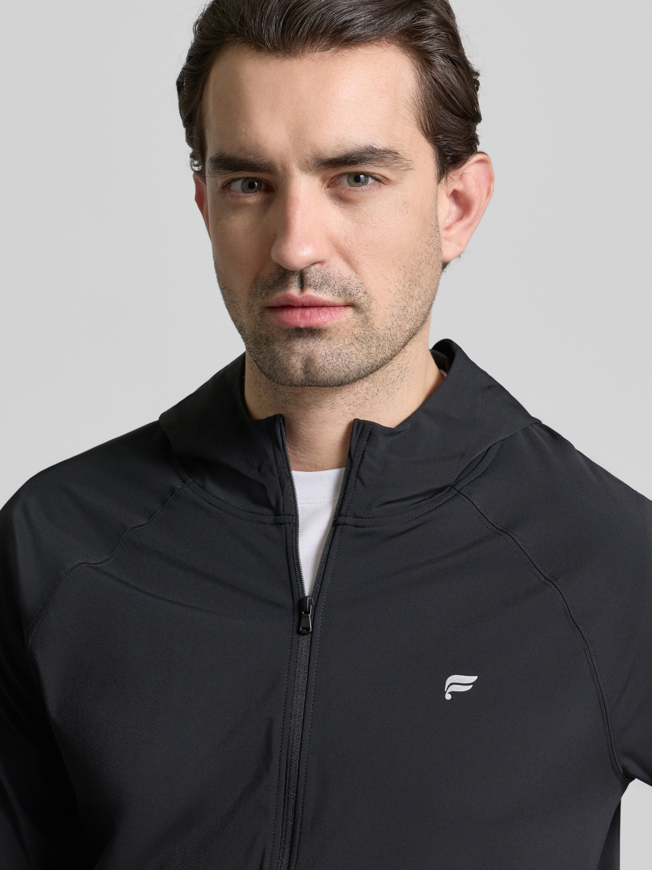 Fabletics Trainingsjack met capuchon, model 'THE ONE JACKET' in zwart online kopen | P&C