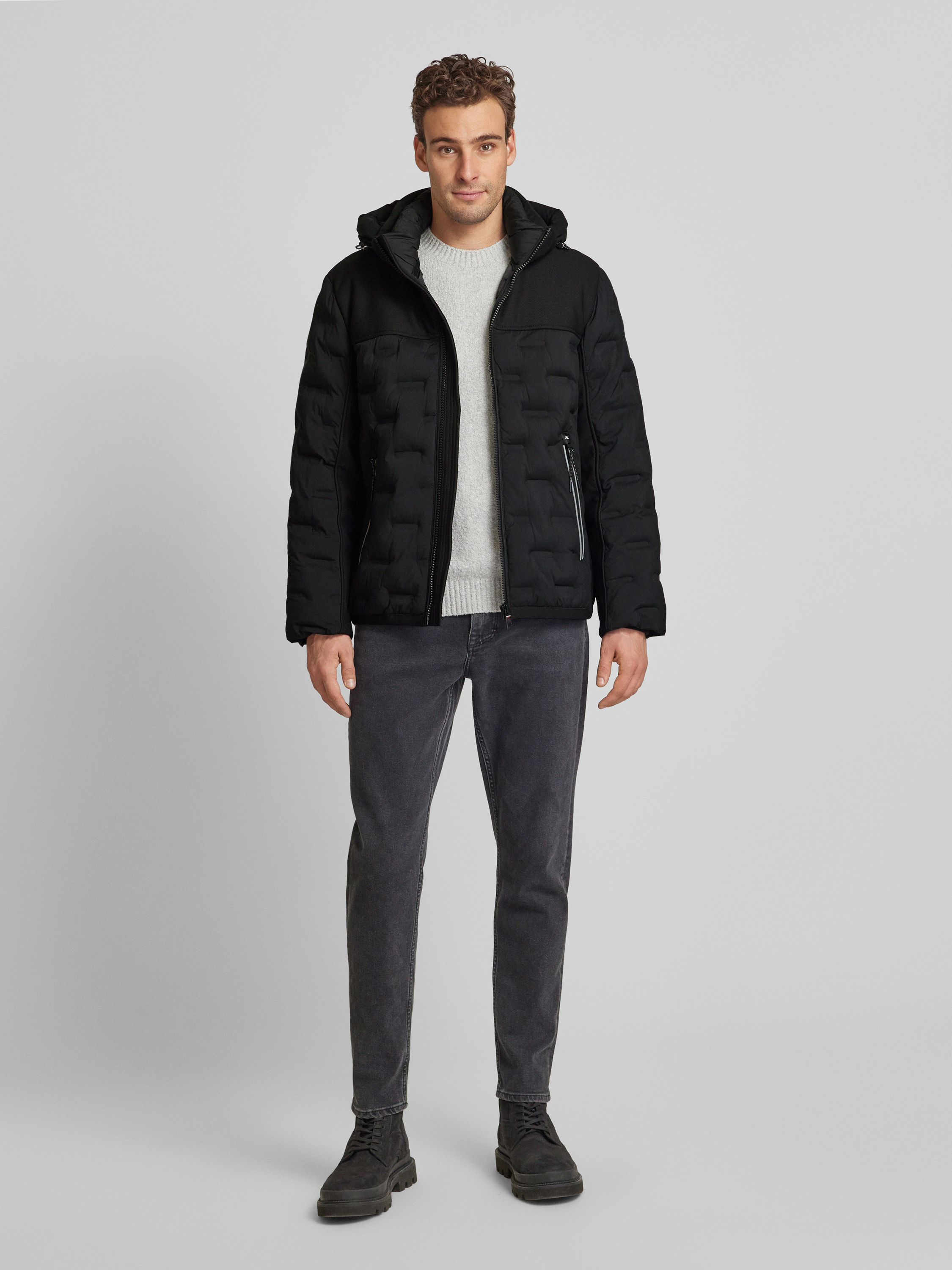 Piumino Ibrido Uomo TOM TAILOR Con Cappuccio, Leggero E Trapuntato, Vestibilità Regolare, Idrorepellente, Autunno/Primavera