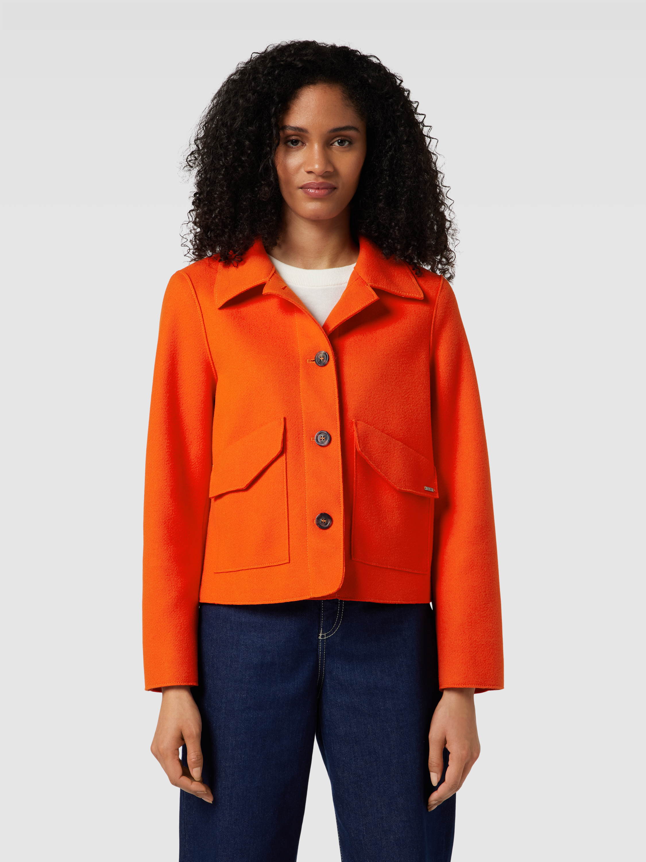 Cinque Jacke mit Umlegekragen Modell 'CIELVINAR' (orange