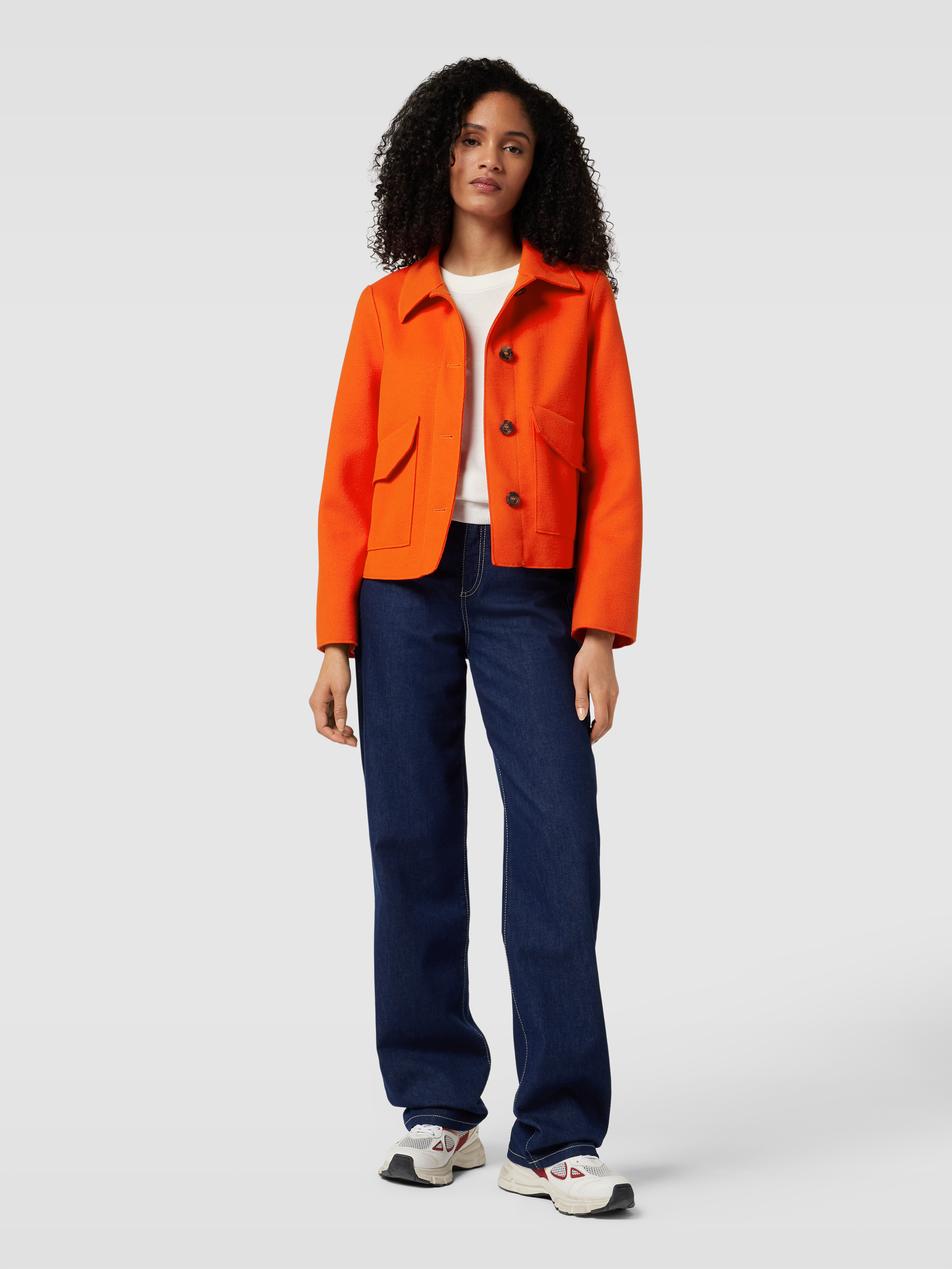 Cinque Jacke mit Umlegekragen Modell 'CIELVINAR' (orange) online