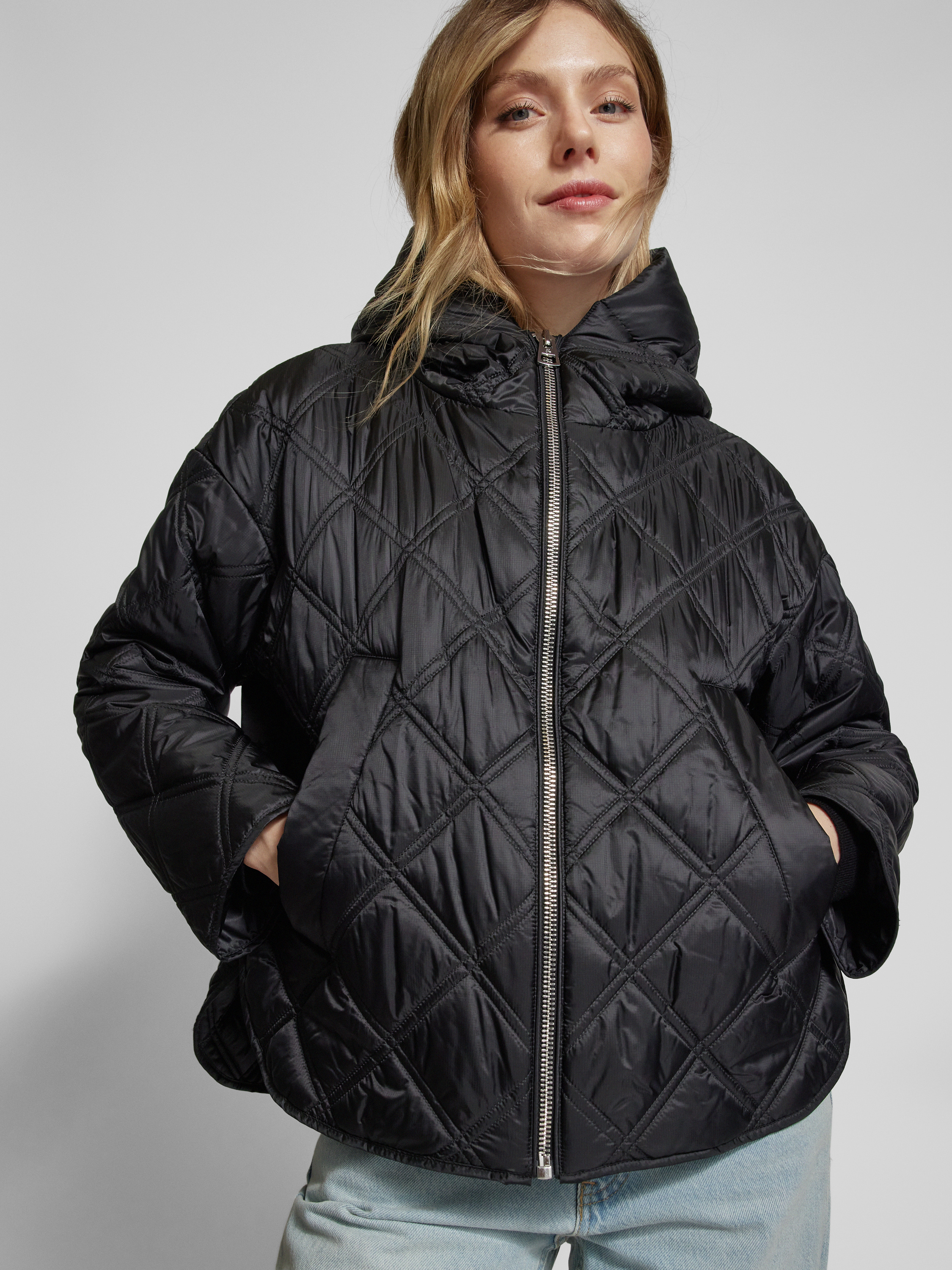 Stepp Jacke Marco Polo Steppjacke Schwarz Marc O'Polo Relaxed Fit