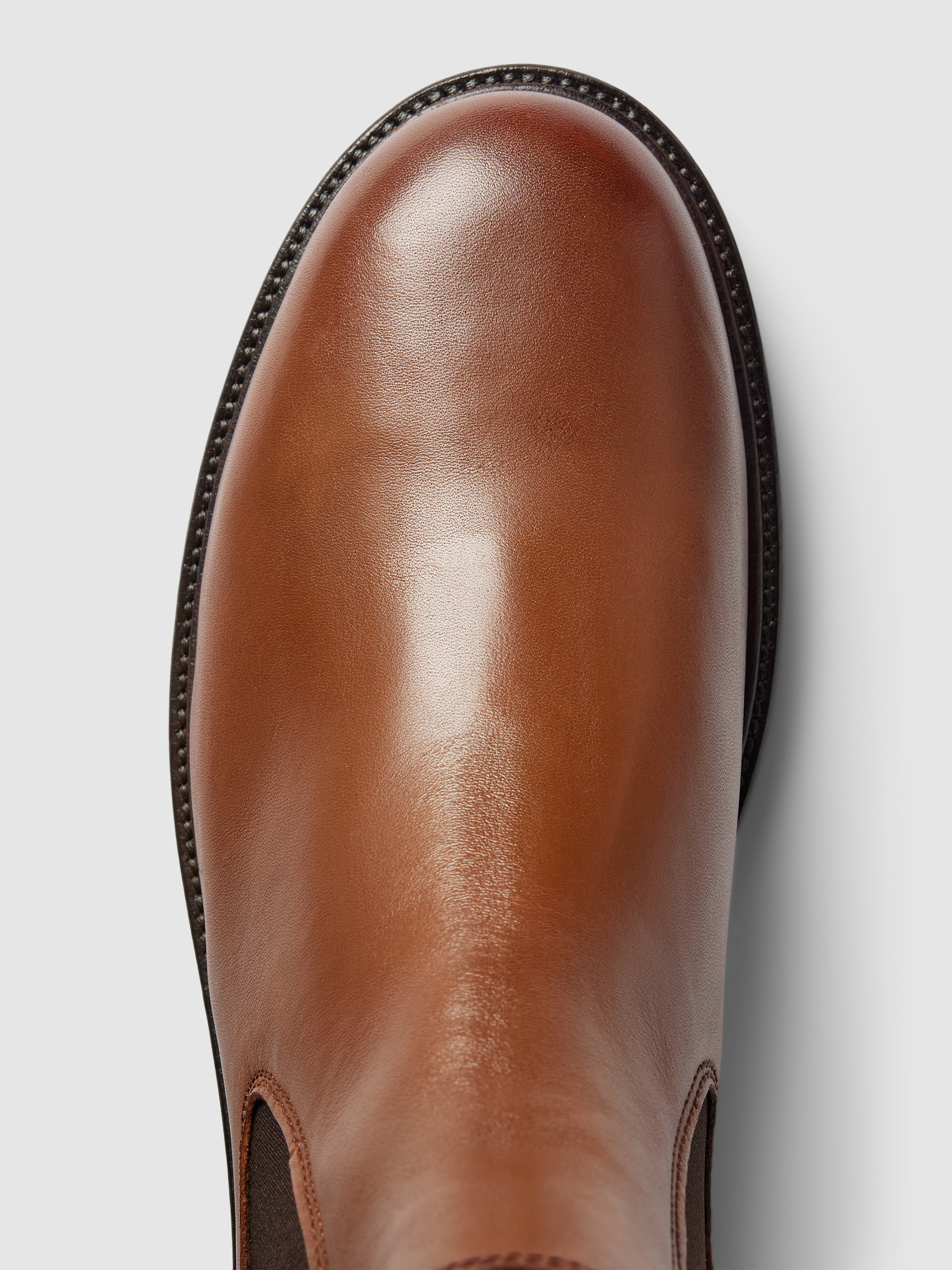 Model P10 Rony Kup online Marc O'Polo Buty chelsea ze skóry model ‘RONY’ (koniakowy)