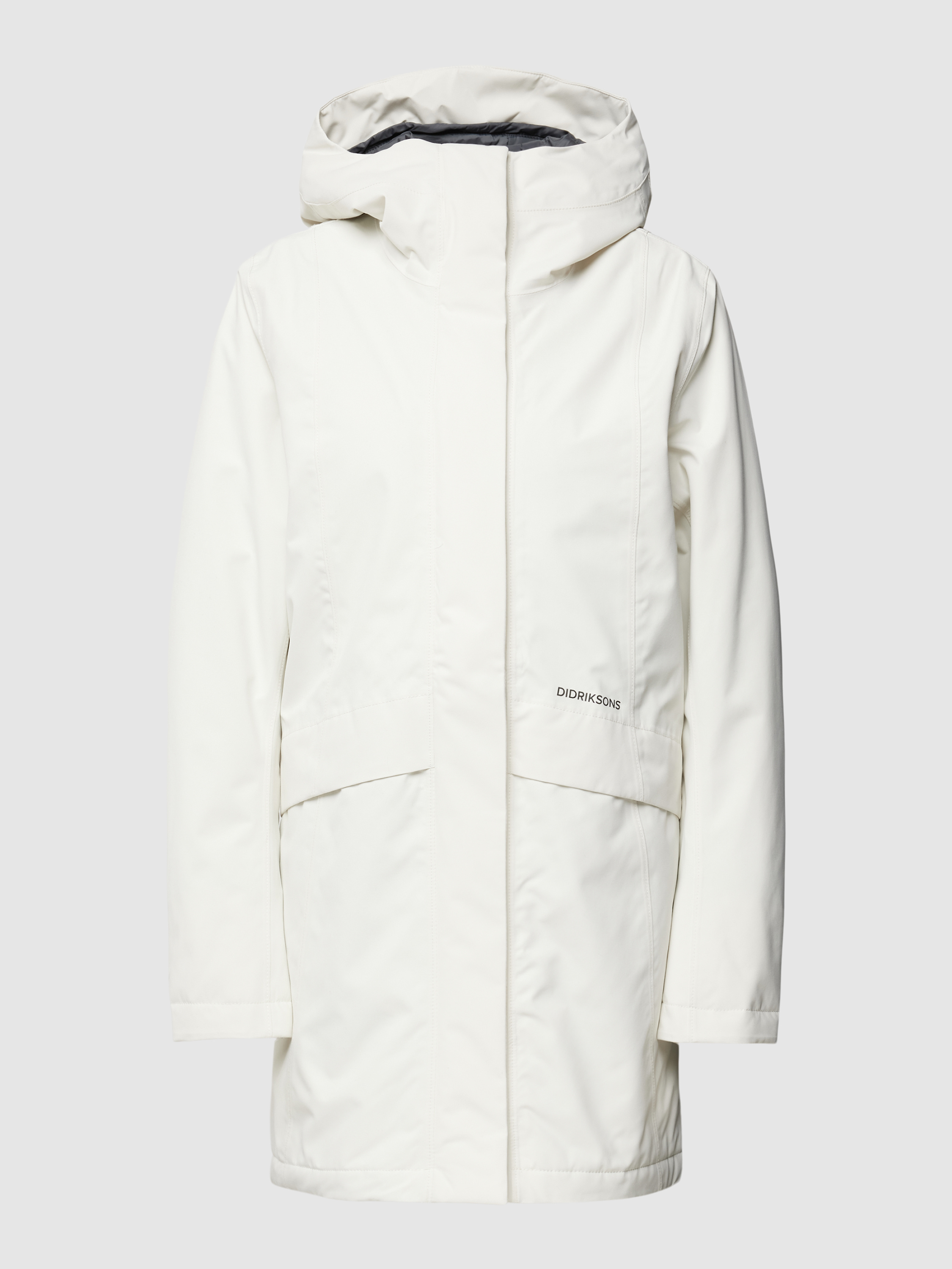 Veste Parka Femme Didriksons Storm System Taille L (40) Blanche - Imperméable, Isolée, Capuche - Occasion Parfaite
