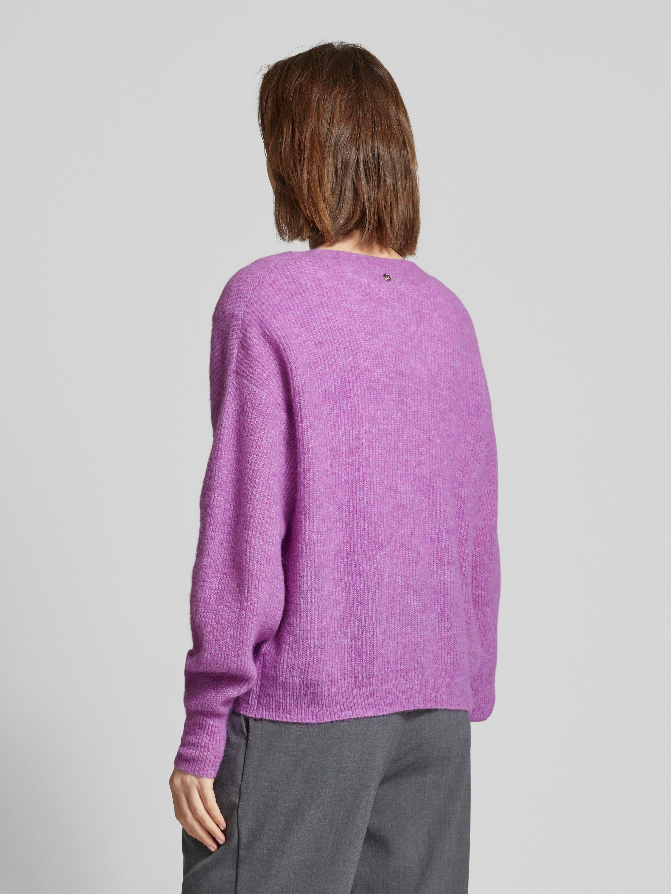 MOS MOSH Cardigan mit V-Ausschnitt Modell 'THORA' (violett) online