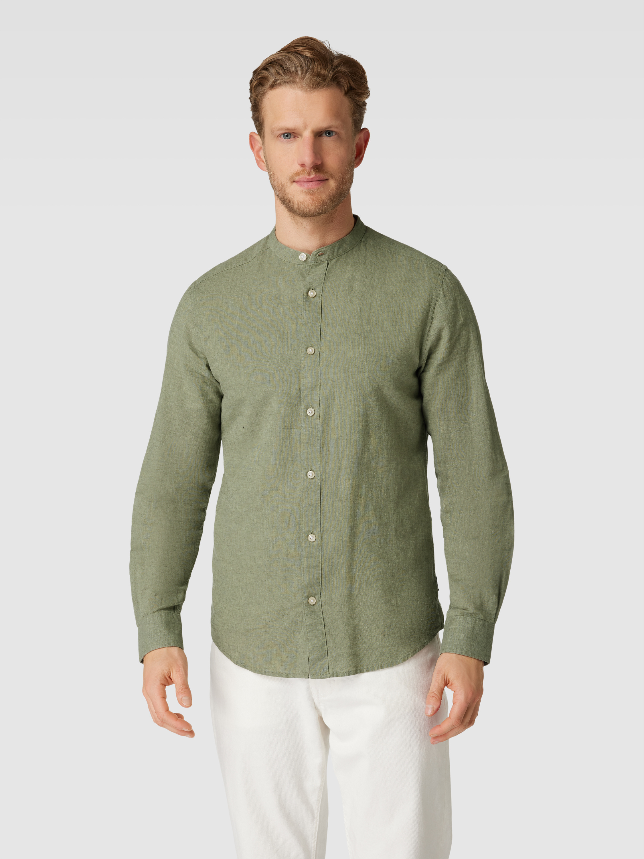 JOGAL Heren transparant bloemen kant button down lange mouwen vrijetijdshemd, zwart, roze, XXL