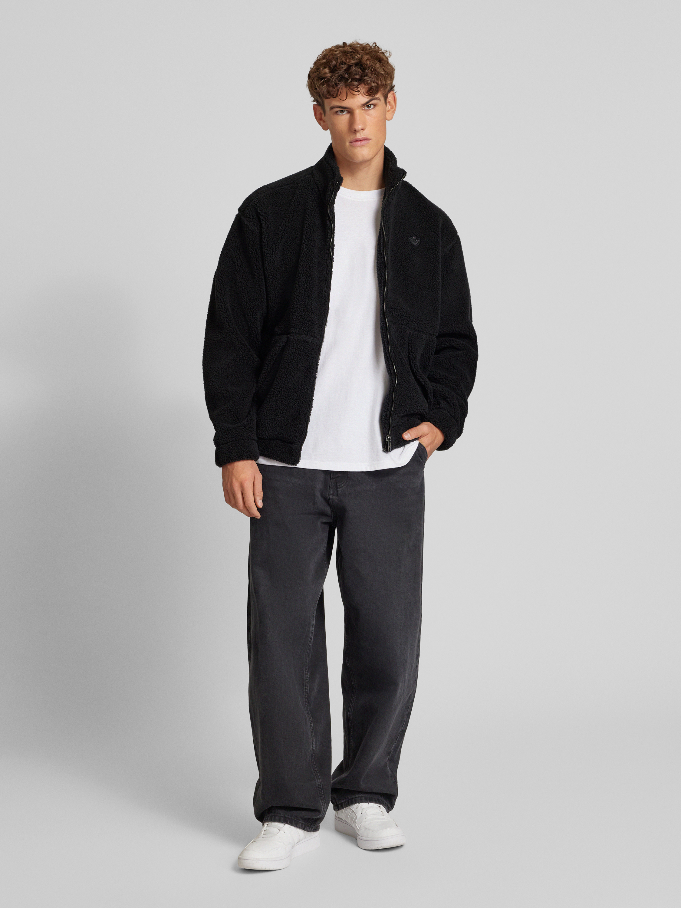 Kup online adidas Originals Bluza rozpinana z wyhaftowanym logo