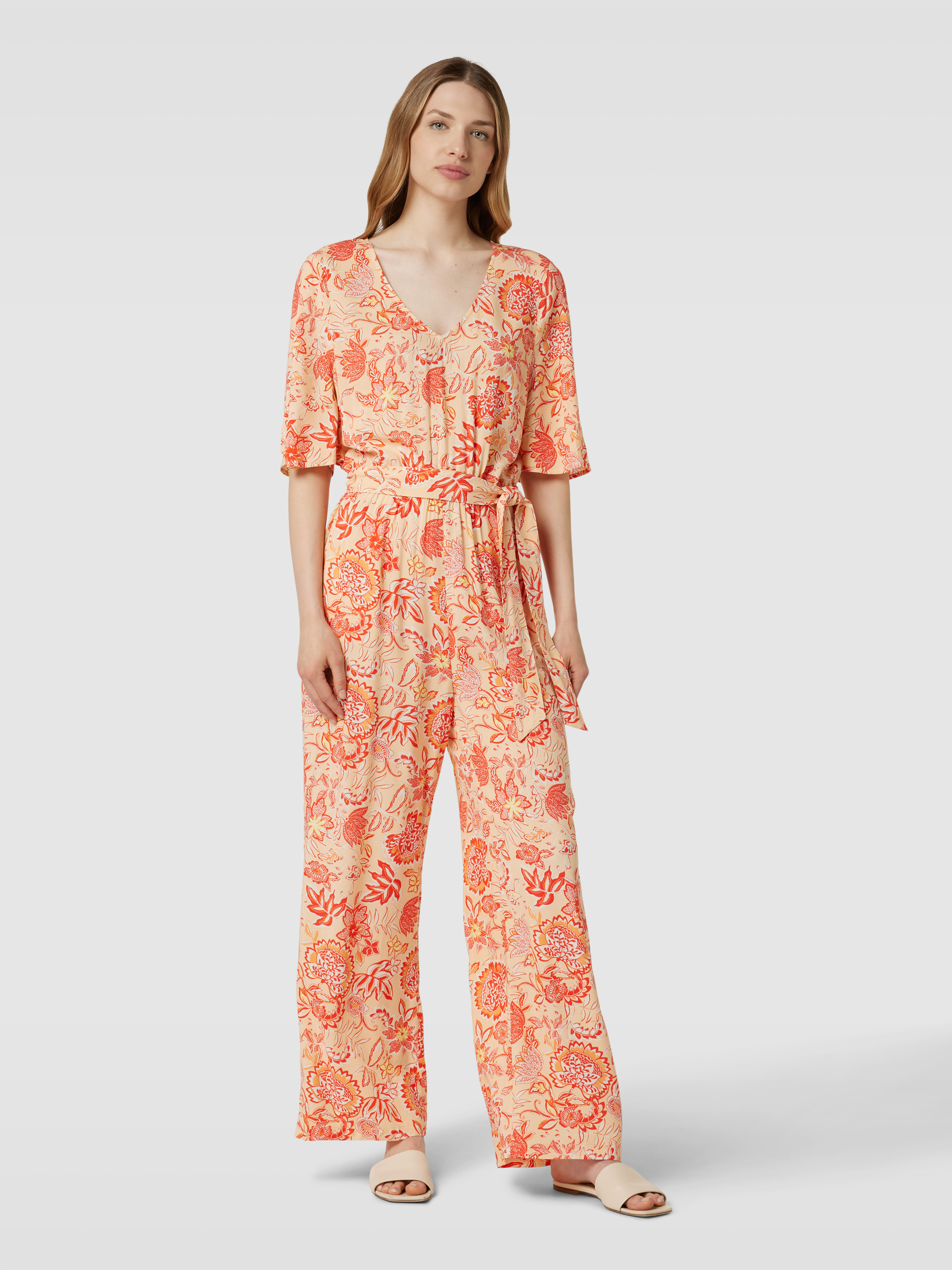 Kup online Part Two Kombinezon z kwiatowym wzorem (jasnoczerwony)