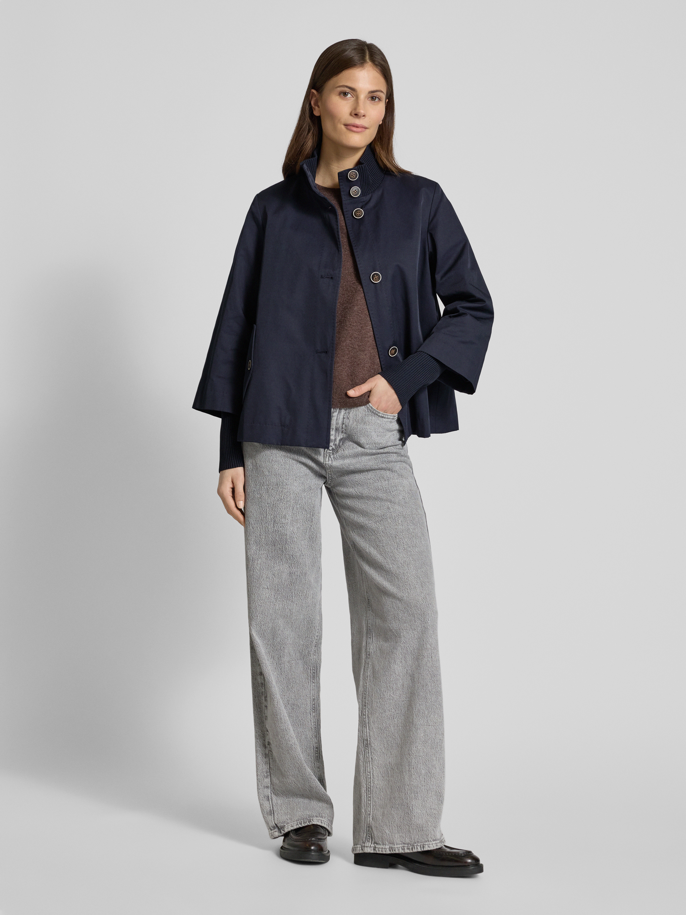 BLACK LABEL Relaxed Fit Jacke mit langen