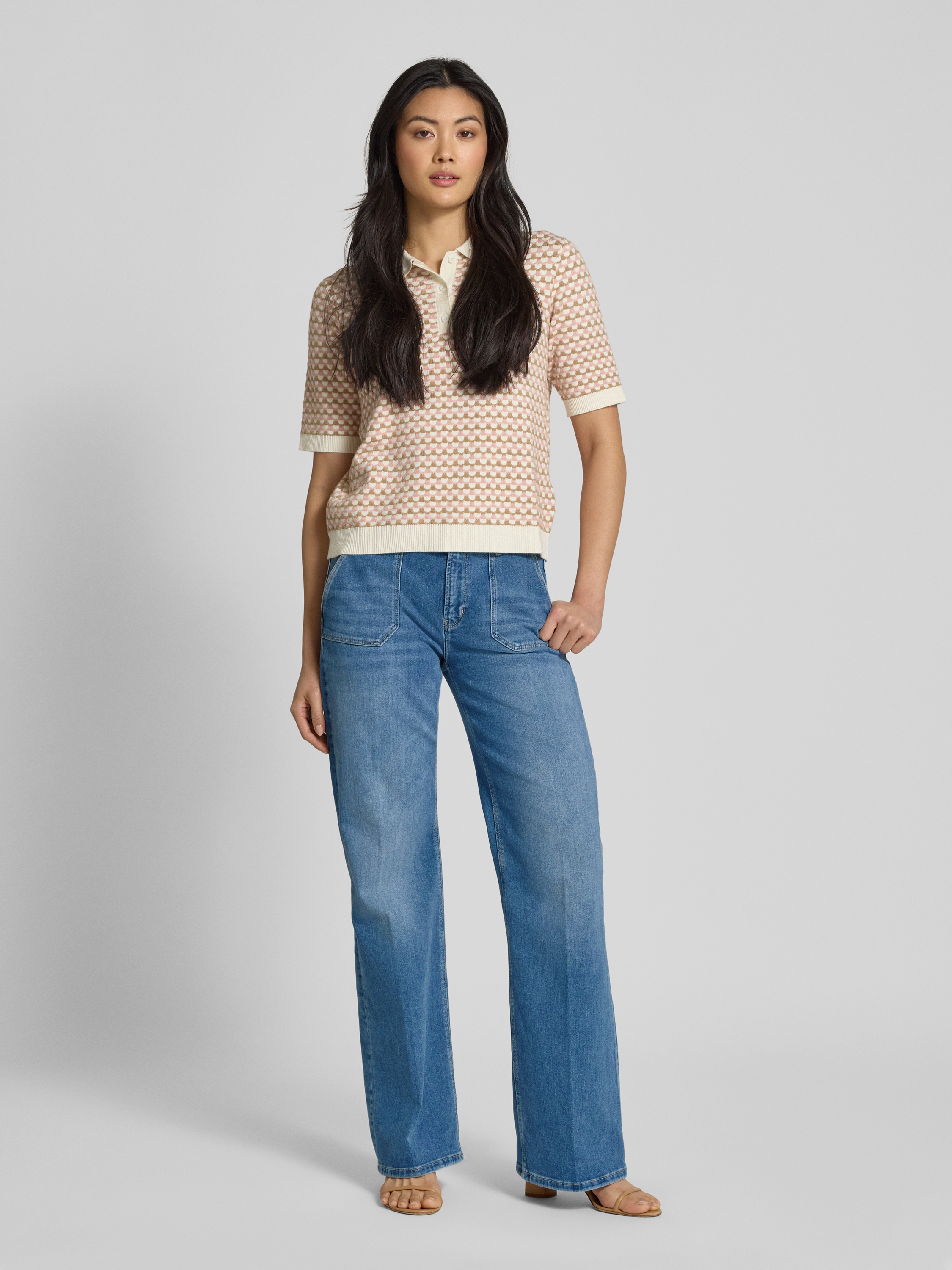 Barrel Jeans Vrouwen, Vintage Baggy Wide Leg Jeans Barrel Horseshoe Boyfriend Cropped Raw Hem Denim Broek Trendy (Color : Grey, Size : S