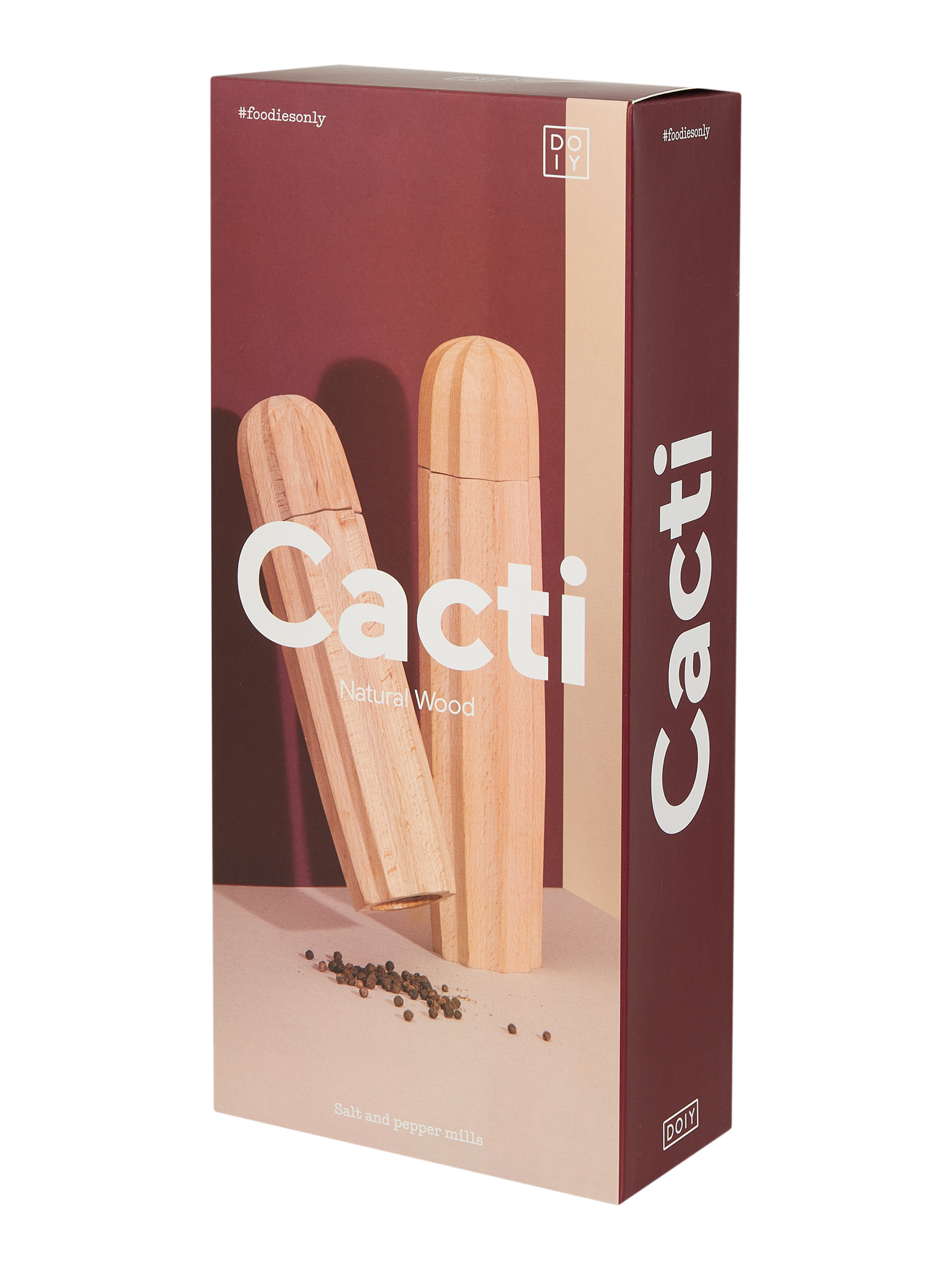DOIY Salz- und Pfeffermhle im Set Modell 'Cacti' (mittelbraun) online  kaufen