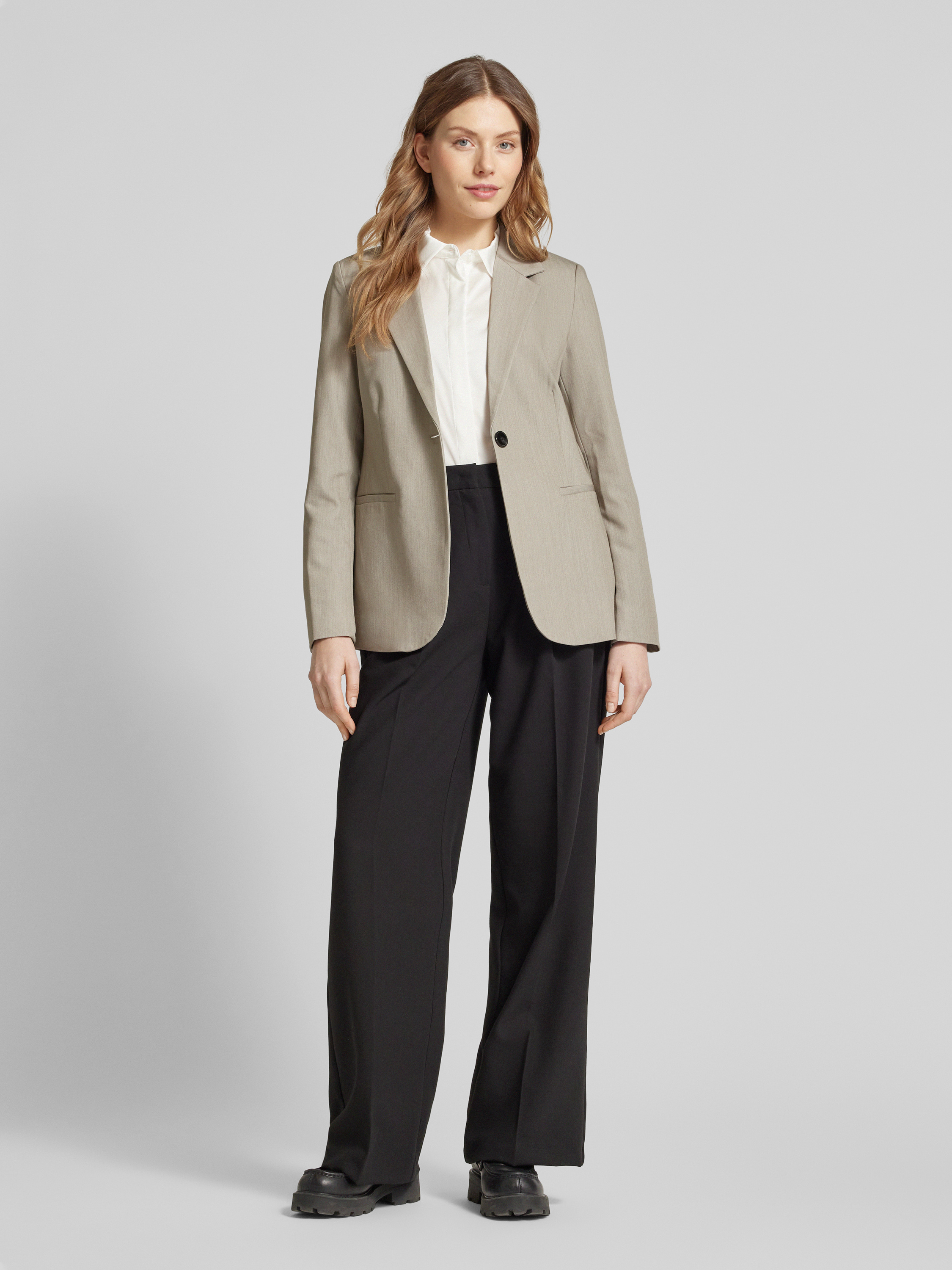 Dames Blazer met korte mouwen met opdruk | MS Mode Dames Blazer met korte mouwen met opdruk | MS Mode
