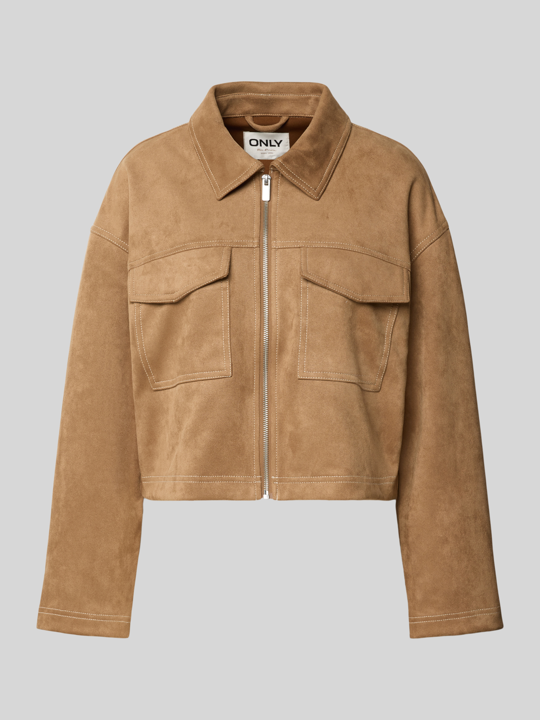 Wildleder Mantel Mit Teddyfutter Only Oversized Jacke In Wildleder