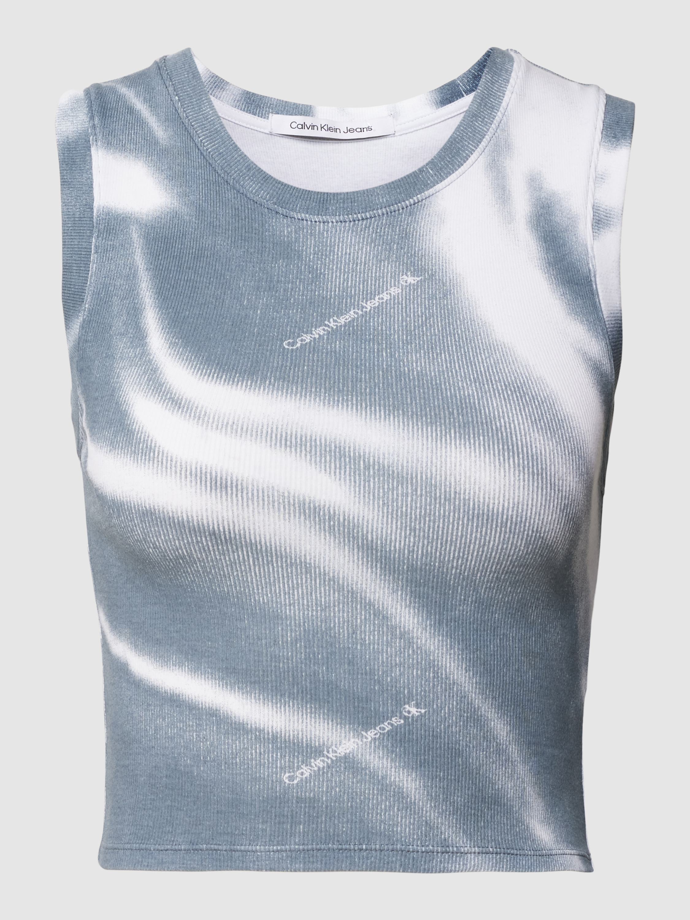 Calvin Klein Jeans Turquoise Cotton Top