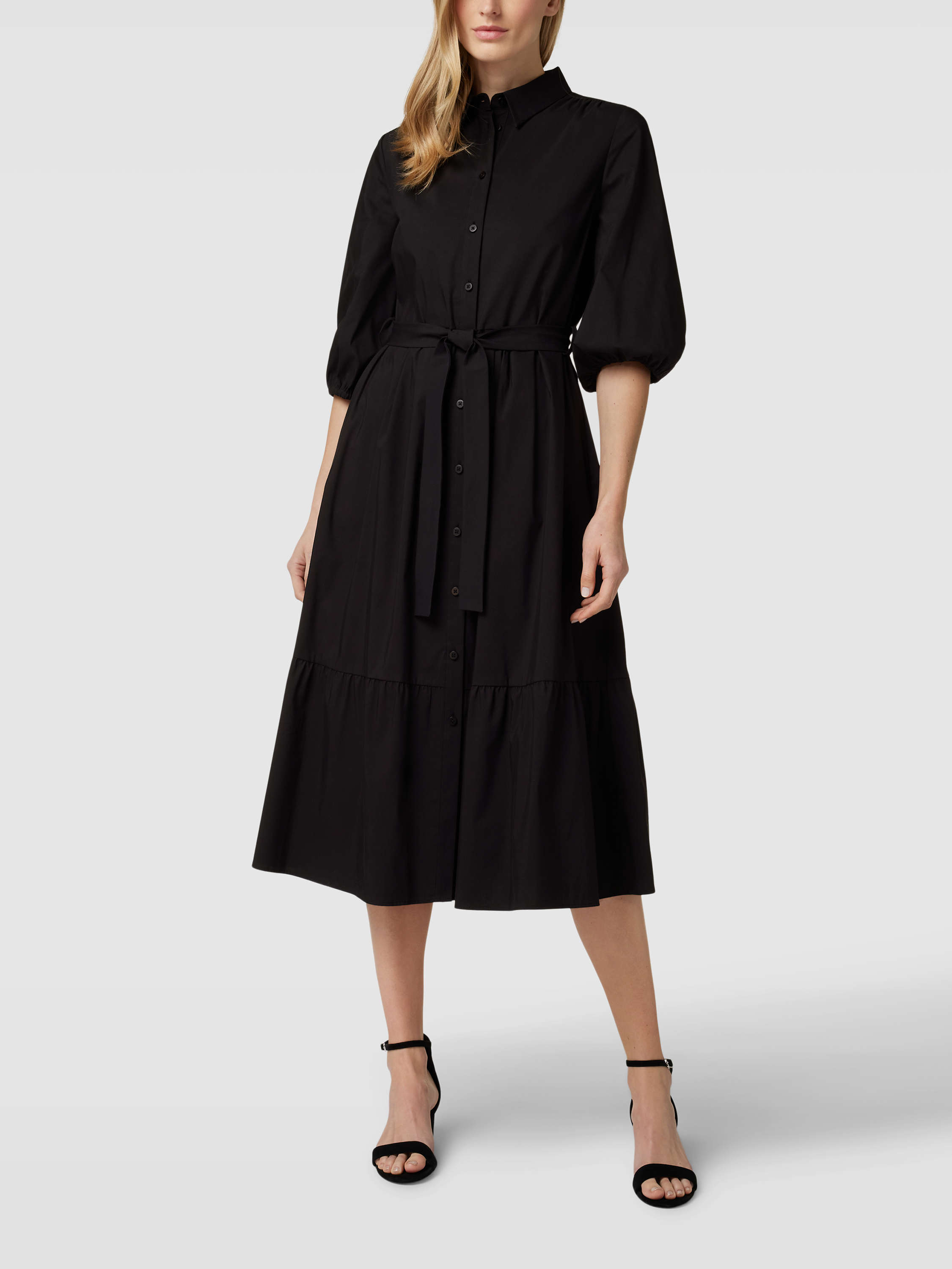 Gerry Weber Strickkleid Schwarz A Linie Gerry Weber Kleider Aus Spitze Schwarz Größe 44535453 main image 0