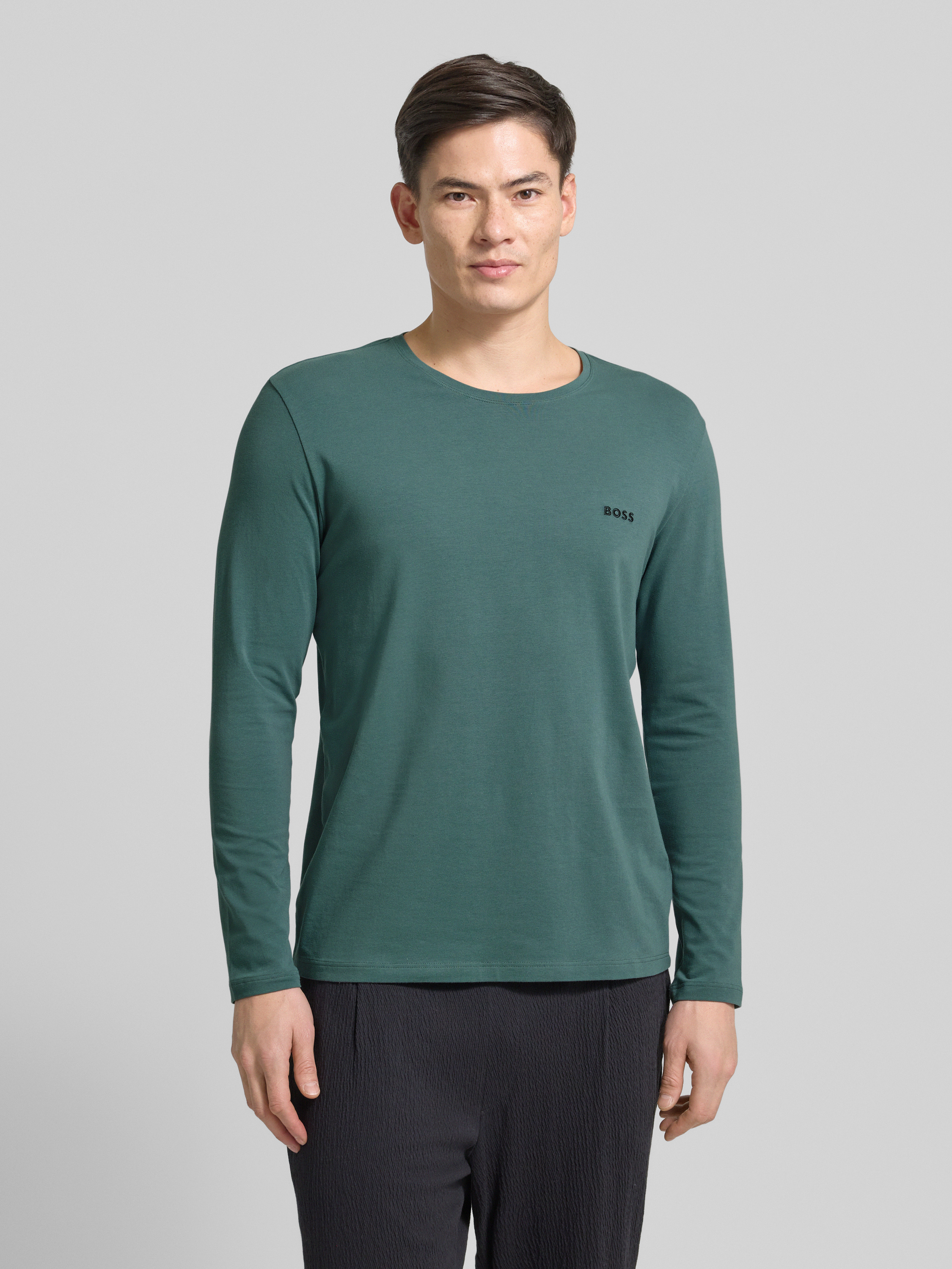 SES Set van 2 T-shirts met lange mouwen voor heren S tot 4XL / fijn geribbeld voor heren van hoogwaardig katoen/polyestermix, T-shirts met lange mouwen voor heren als onderhemd of, Wit, 3XL