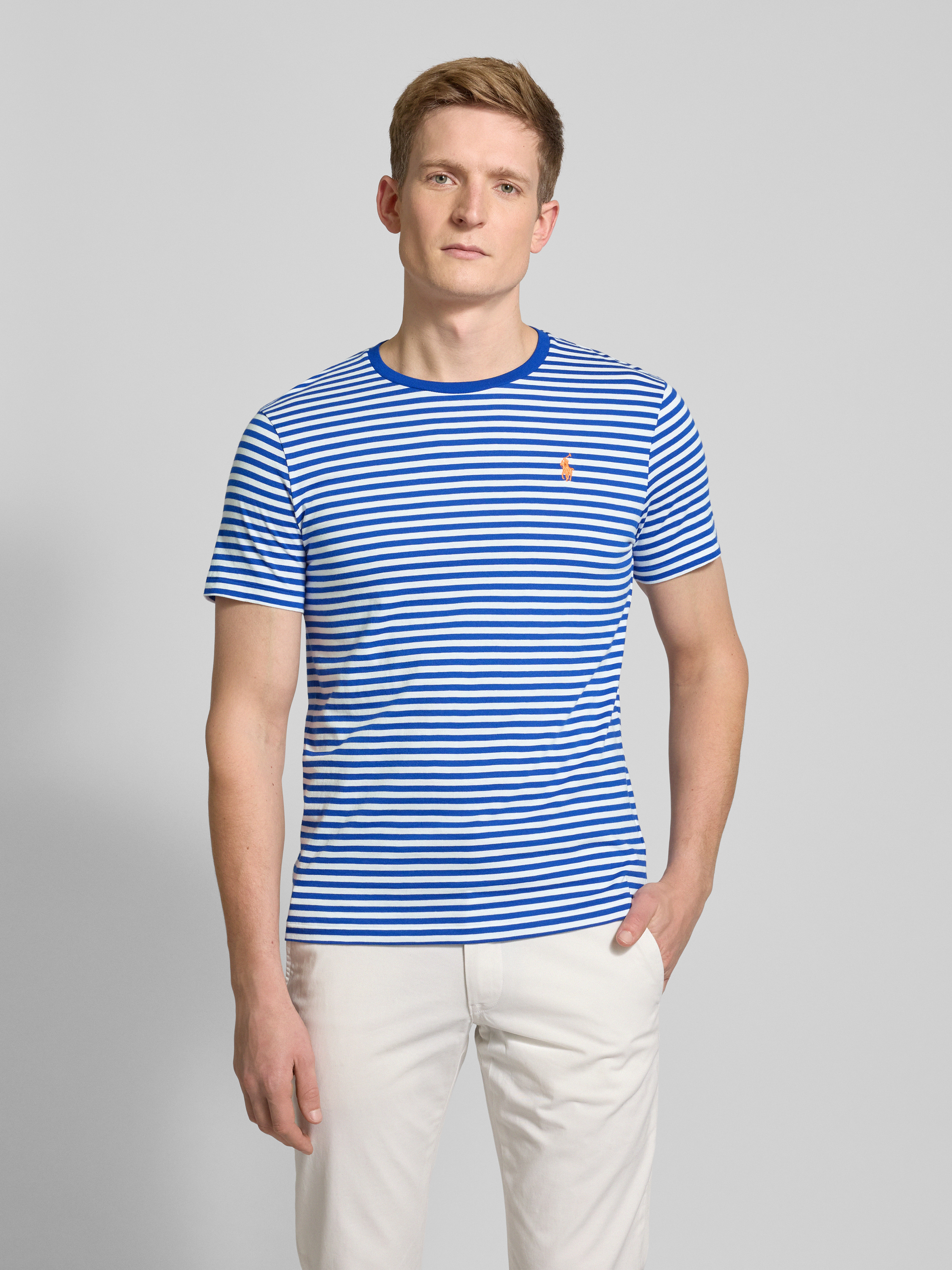 POLO RALPH LAUREN ロゴ T-Shirt Polo Ralph Lauren CUSTOM SLIM FIT - T-shirt basic/szary
