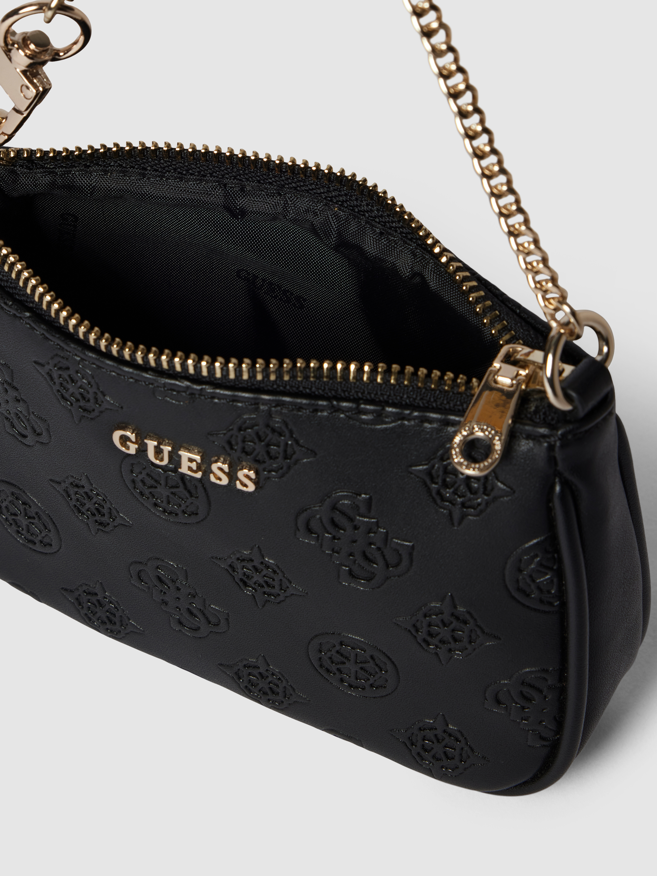 GUESS Micro Bag mit Label-Detail (black) online kaufen