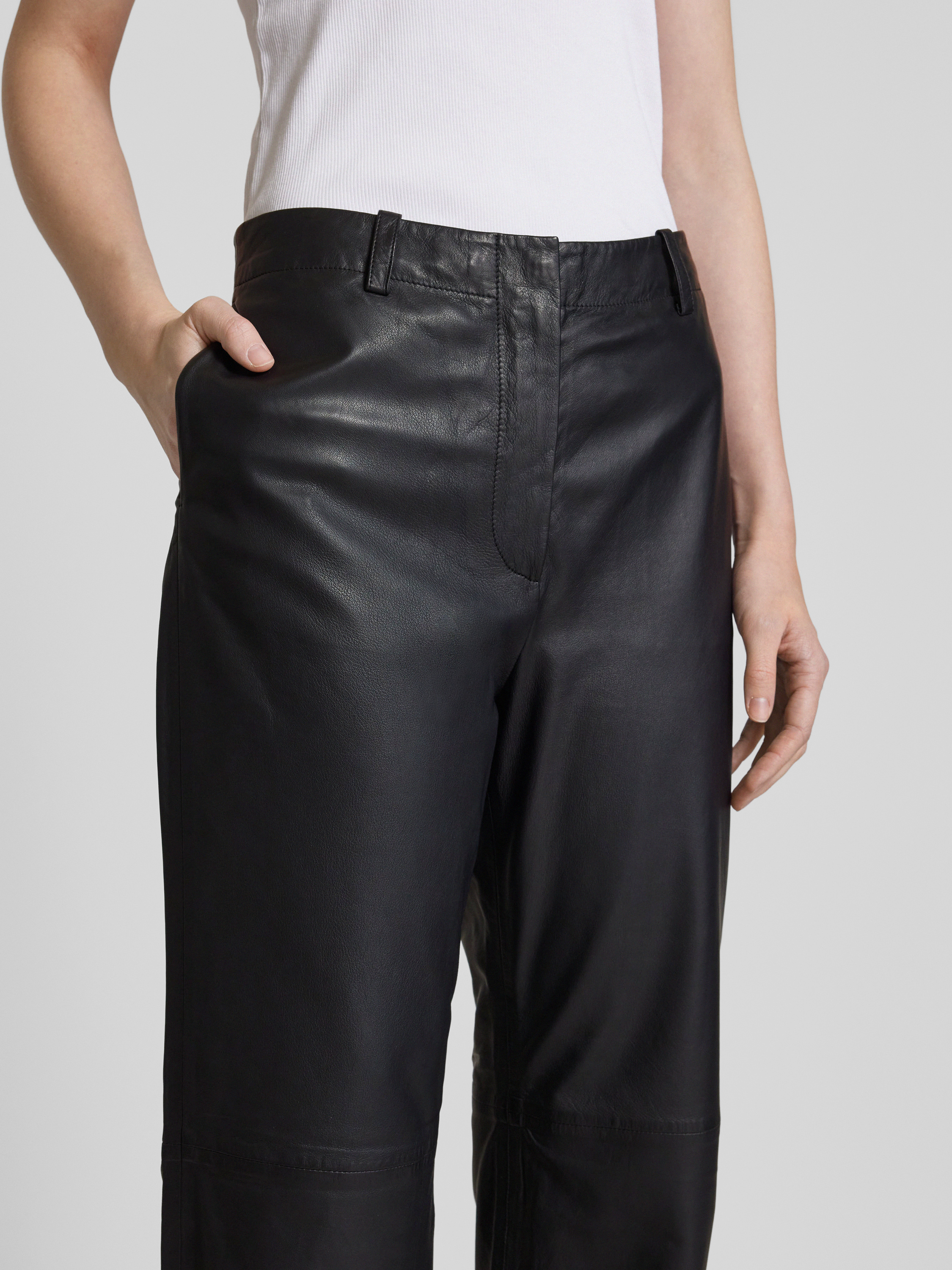 Leren broek met veters: western outlaw-stijl - België