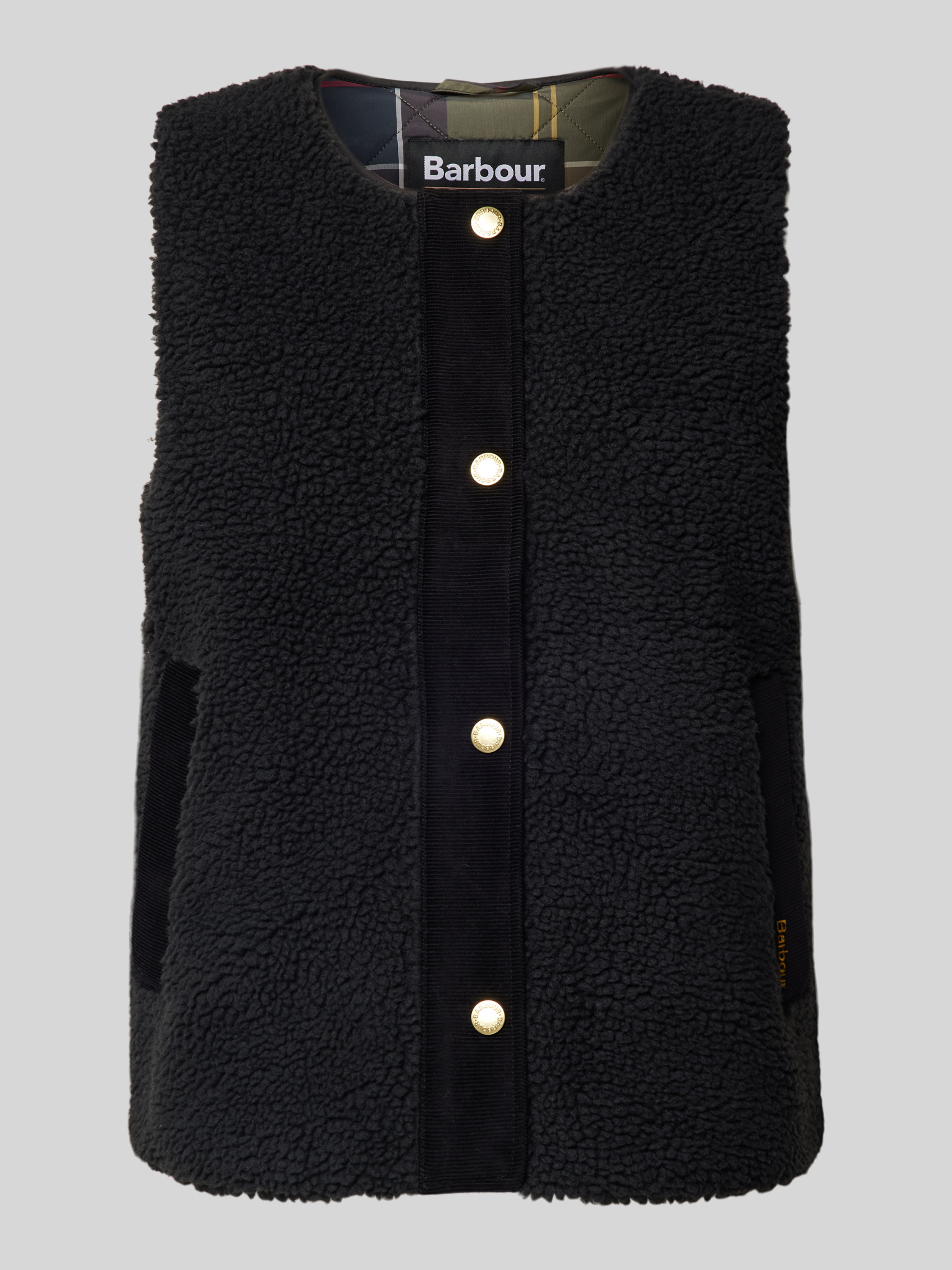 Barbour Weste Aus Teddyfell Mit Knopfleiste Modell DULSIE LINER Barbour Weste Aus Teddyfell Mit Knopfleiste Modell DULSIE LINER
