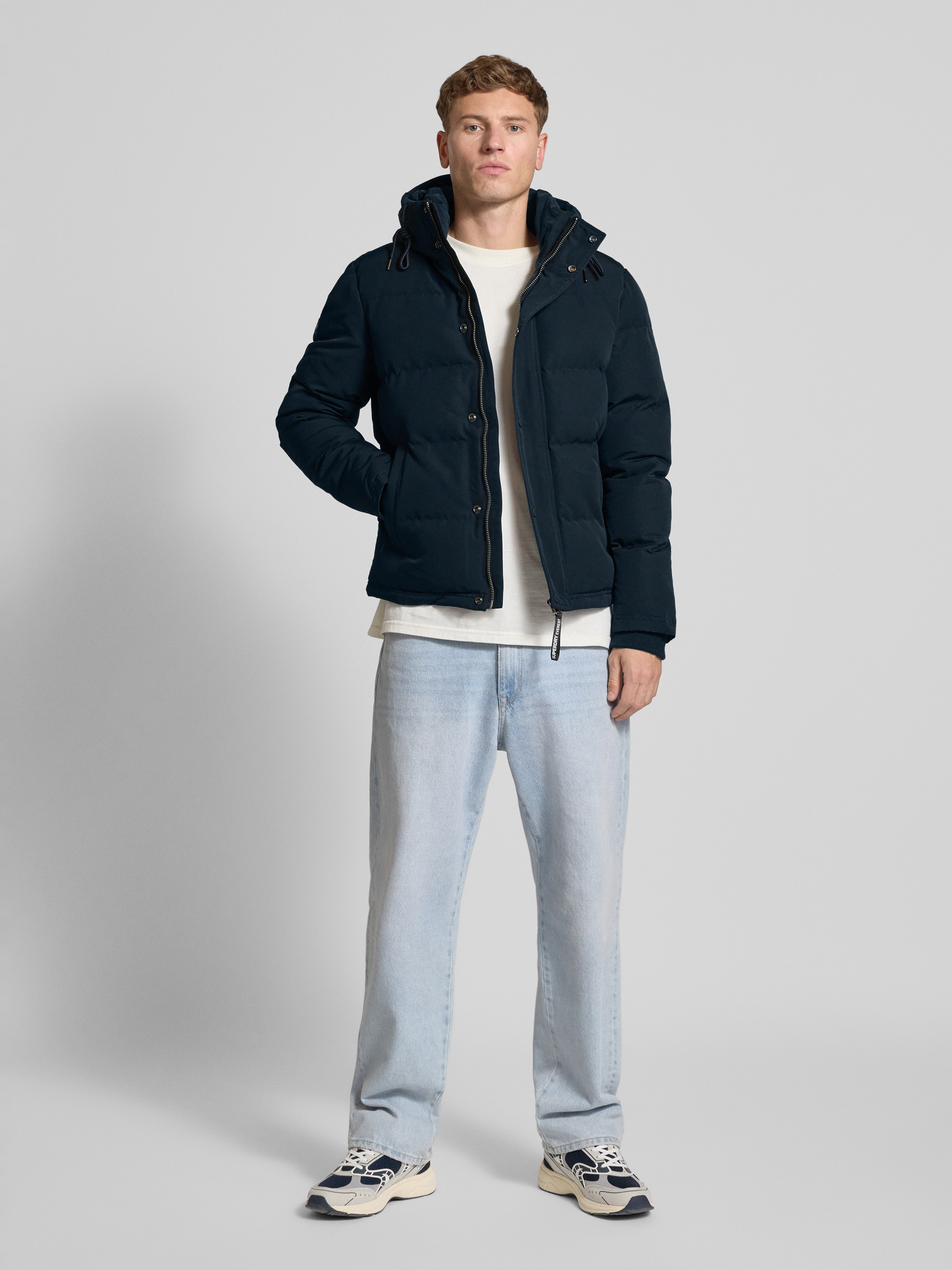 Kapuze Superdry Everest Steppjacke Superdry Steppjacke 'Everest' Dunkelblau Ab 179,99 main image 3