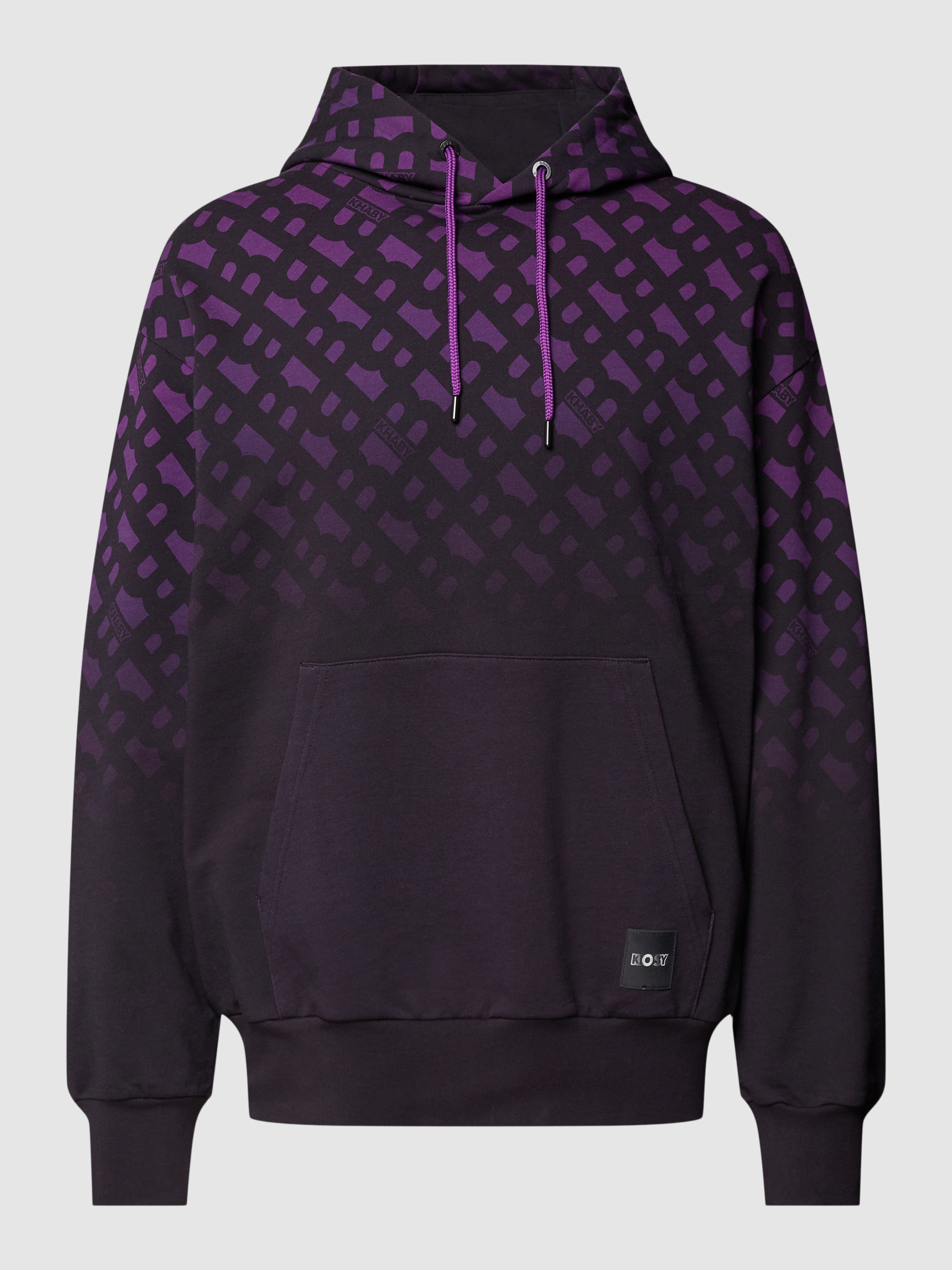 BOSS PLUS SIZE herenhoodie met labelpatch BOSS x Khaby