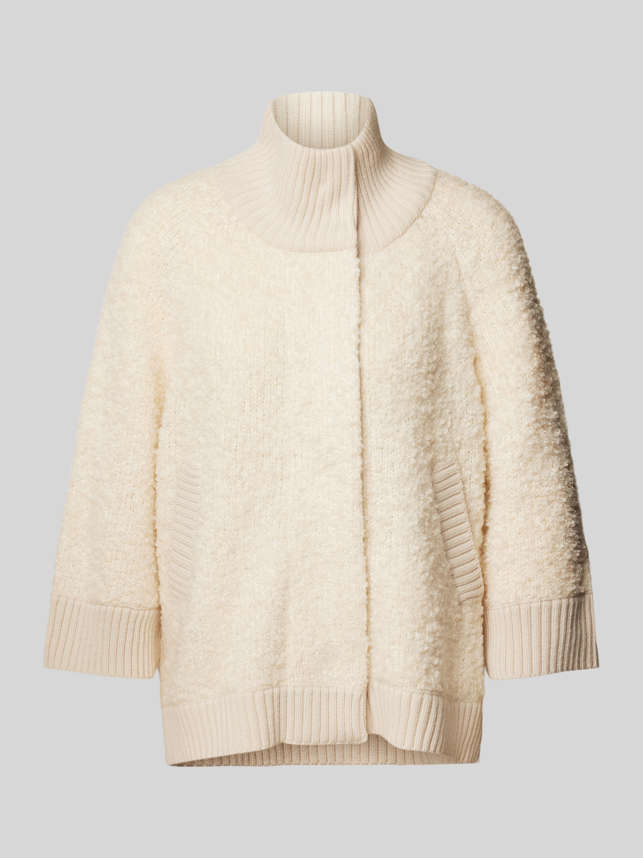 Produktbild von Monari Damen Pullover Strickjacke Mit Tasche Apricot Bequem Online