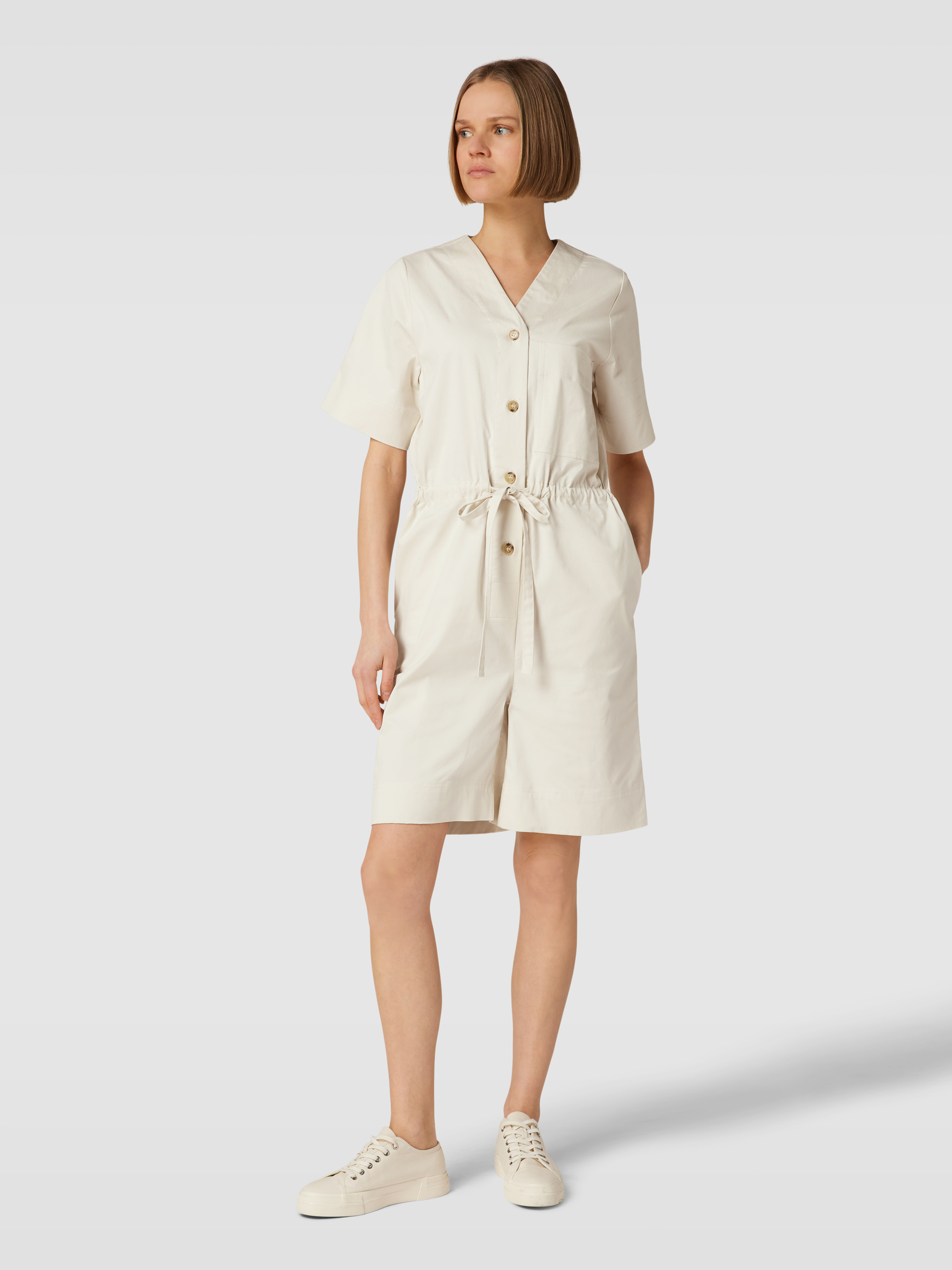 Minimum Jumpsuit mit Bindegürtel Modell 'FININA' (offwhite) online kaufen