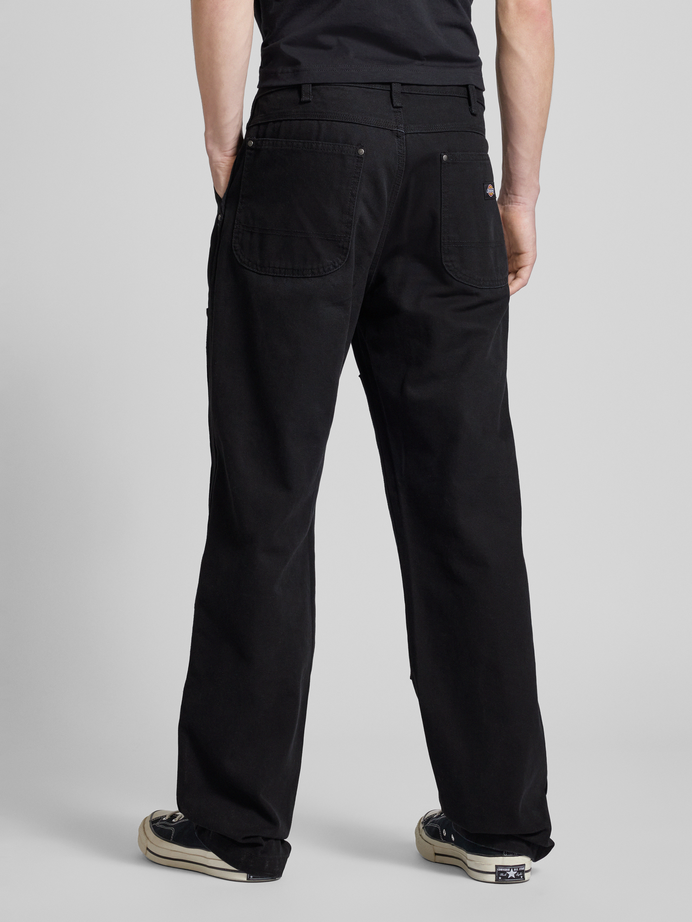 dickies Men's Work Trousers Relaxed Straight-fit Cargo Work Trousers, Black